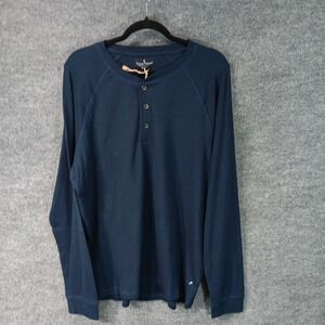 Tailor Vintage Connecticut Originals Stretch Navy Casual Lifestyle Shirt Large